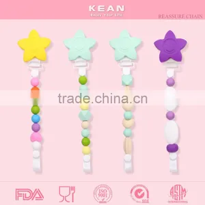 Lovely Animal Shape Silicone Baby Pacifier Chain Clip thumbnail-1