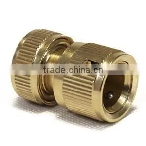 Garden Accessories Brass Hose Pipe Fittings Water Stop Connector thumbnail-2