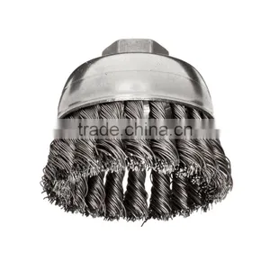 High Quality Twisted Stainless Steel Wire Cup Brush for Machine Polishing thumbnail-4