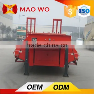 3 Axles Platform Lowbed Semi Trailer for Sale thumbnail-4