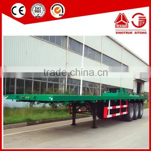20ft 40ft Container Semi Trailer Flatbed Truck Trailer thumbnail-3
