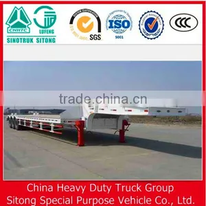 New Double Tire 60 Tons Low Bed/Lowboy Truck Semi Trailer thumbnail-3