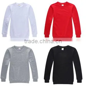 2015 New Combed Cotton Round Collar Plain Sweatshirts thumbnail-5