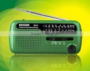 Emergency Solar Power RADIO AM/FM/SW1-2 Bands Radio Crank Power Radio With LED thumbnail-1