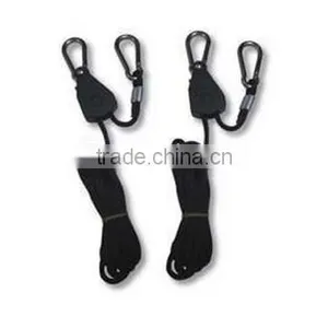 Wholesale Price 1/8 Inches 8ft Adjustable Rope Ratchet Hanger Grow YOYO for Hydroponics Light Fixture / Hood / Reflector Hanging thumbnail-1