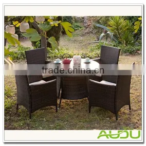 Audu Melbourne Garden Outdoor Rattan Dining Set thumbnail-1