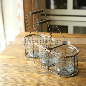 Handmade Antique Stainless Steel Plant Pot Wire Flower Pot Plant Stand Outdoor Decorative Flower Pot Stands thumbnail-1