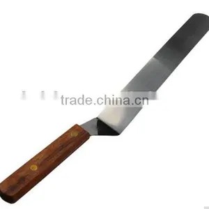 CY196 Hot Sale 10'' Wood Handle Staniless Steel Bread Knife Butter Knife thumbnail-3