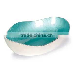 Decorative Deep Fruit Bowl | Enamel Metal Fruit Bowl thumbnail-1