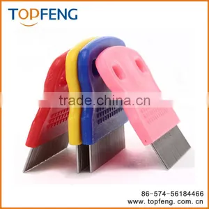 Stainless Steel Lice Comb With Plasic Holder/ Anti Lice Comb / Metal Lice Comb thumbnail-1