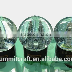 Promotional Gift Acrylic Custom Building Dubai Snow Globe Souvenir thumbnail-1