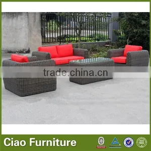 Outdoor Furniture Sofa Set With 5.0mm Round Rattan thumbnail-1