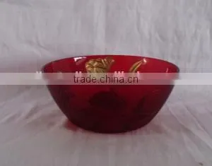 Hand Painted Machine Made Decorative Glass Bowls thumbnail-1