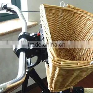 Hand Woven Shopping Wicker Bike Basket thumbnail-4