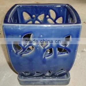 Ceramic Orchid Pots, Bonsai Planters, Cactus Small Pots, Indoor Decorations thumbnail-1