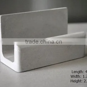Handmade Gray Cement Desktop Card Holder Office & Desk Storage Business Card Stand thumbnail-4