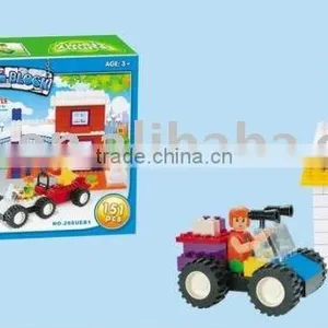 Hourse With Car Toy Building Block thumbnail-1