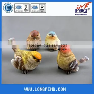 Promotional White Polyresin Bird Garden Decoration thumbnail-2