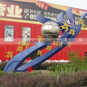 Sun Star Statue Stainless Steel Abstract Hand Sculpture thumbnail-1