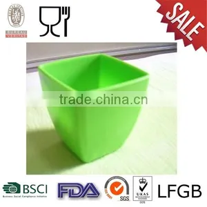 Square Melamine Flower Pot With Green Color thumbnail-1