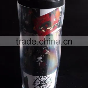 Cartoon Plastic Travel Coffee/Tea Mug 12oz Insulated Thermo Mug thumbnail-5