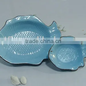Hot Sale Stoneware Mini Fish Style Serving Plate thumbnail-1