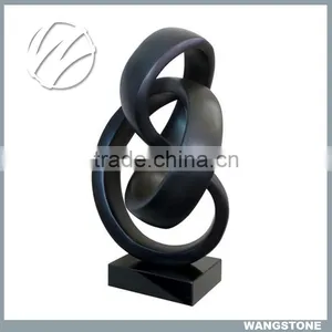 Modern Bronze Sculpture Abstract Shape Interior Decor thumbnail-1