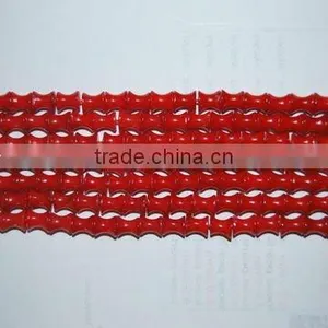 Wholesale Bamboo Red Coral Beads thumbnail-1