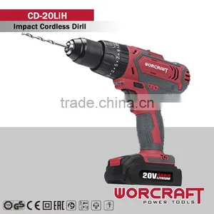 13mm 20V Li-ion Impact Cordless Drill WOCRCRAFT CD-20LiH thumbnail-1
