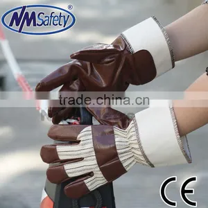 NMSAFETY 2014 Nitrile Impregnated Gloves Cheap Work Glove thumbnail-1