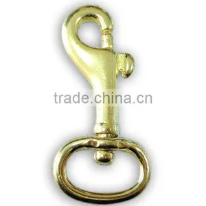 High Quality Solid Brass Swivel Eye Snap Hook, Metal Snap Hook thumbnail-6