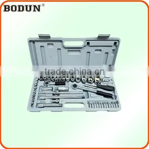 D6001-3 TS-0702 52pcs 1/4'&1/2" Dr. 24pcs Socket Tool Wrench/spanner Set thumbnail-1