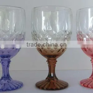 GH263 Glass Drinking Cup With Colorful Spray thumbnail-1