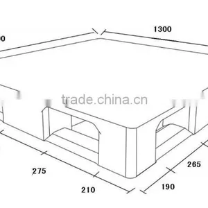 Logistic Double Side Net Face Plastic Pallet thumbnail-2