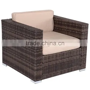 4-piece Wicker Garden Patio Furniture Sofa Set thumbnail-3