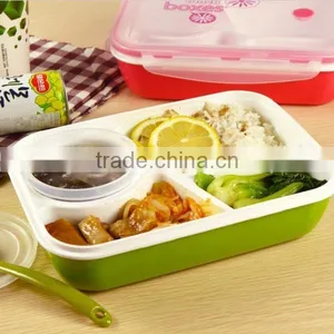 China Lunch Box Bento Food Container 4cups Made In China,hot New Product for 2015,CUSTOM Plastic Lunch Box thumbnail-3