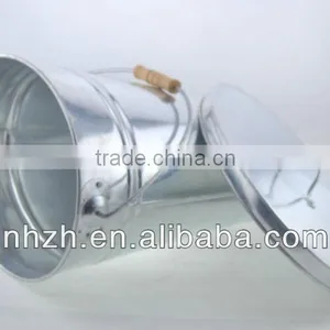 Outdoor Oval Galvanized Iron Barrels With Lid thumbnail-4