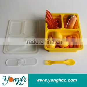 Hot Sales Collapsible BPA Free Silicone Stainless Steel Lunch Box thumbnail-1
