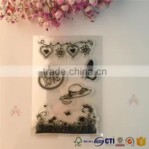 Felt Shaped Simple Clear Stamps, Rubber Stamps for Paper Scrapbook thumbnail-1