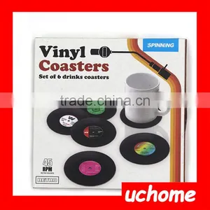 UCHOME Hot Sale CD Cup Coaster 6pcs/set With Box thumbnail-6
