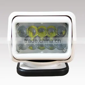 Waterproof Ip68 Powerful 50W CREE 12V 24V Military Portable LED Searchlight Remote 100W thumbnail-2