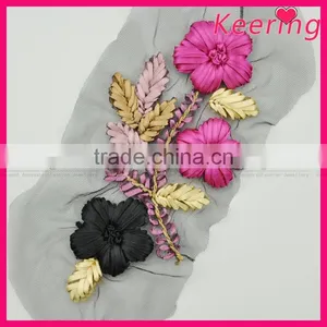 New Design Embroidery Patch With Flower WPHA-109 thumbnail-3