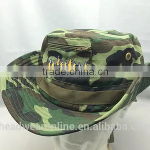 Customized Good Quality Fisherman Camo Bucket Hat thumbnail-3