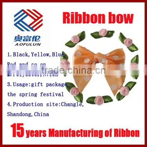 Colorful Multifarious Celebrate Festivals Polyester Ribbon Bow thumbnail-1