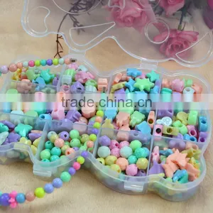 Wholesale Colorful Children Loose Beads Fashion Diy Loose Beads for Bracelet and Necklace Diy Beads Box Set thumbnail-3