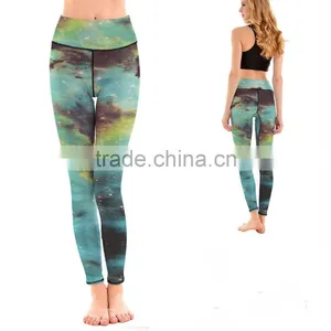 2017 Xiamen Supplier Sexy Yoga Pants Women Custom Sublimation Leggings Sport Pants Running Workout Clothes For Women thumbnail-3