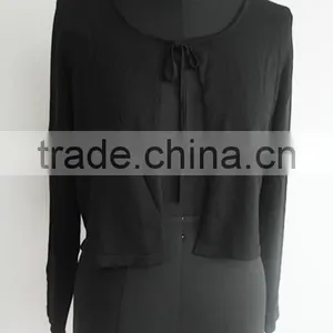 Fashion Lady Knitted Black Poncho Sexy Sweater Pattern thumbnail-1