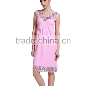 Casual Summer Sexy Sleeveless Dress With Lace Decoration thumbnail-1