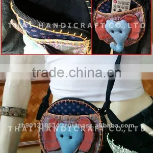Hill Tribe Handmade Shoulder Bag Elephant Bag thumbnail-1