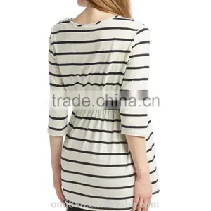 2017 Dongguan Women Summer Latest Designer v Neck Maternity Blouses thumbnail-2